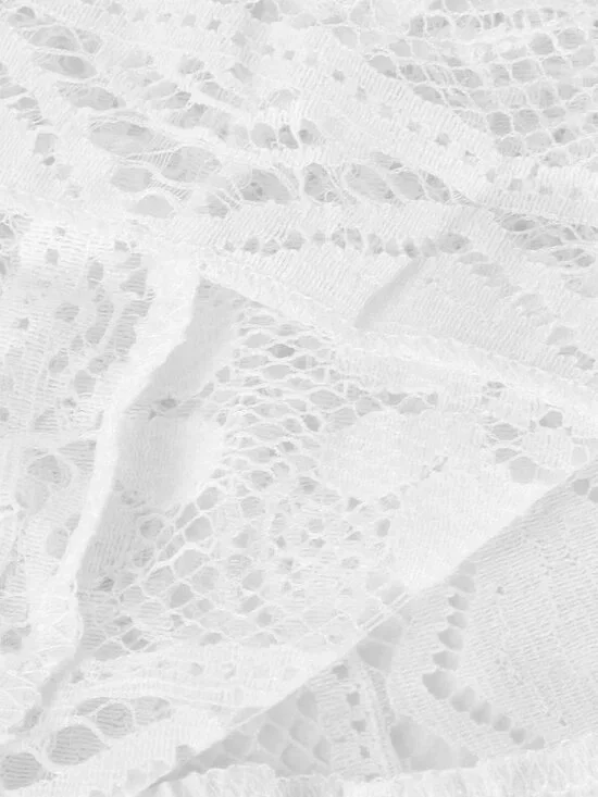 Women's Crochet Lace Maxi Dress Spaghetti Strap V Neck Cami Beach Boho Sundress - Picture 7 of 9